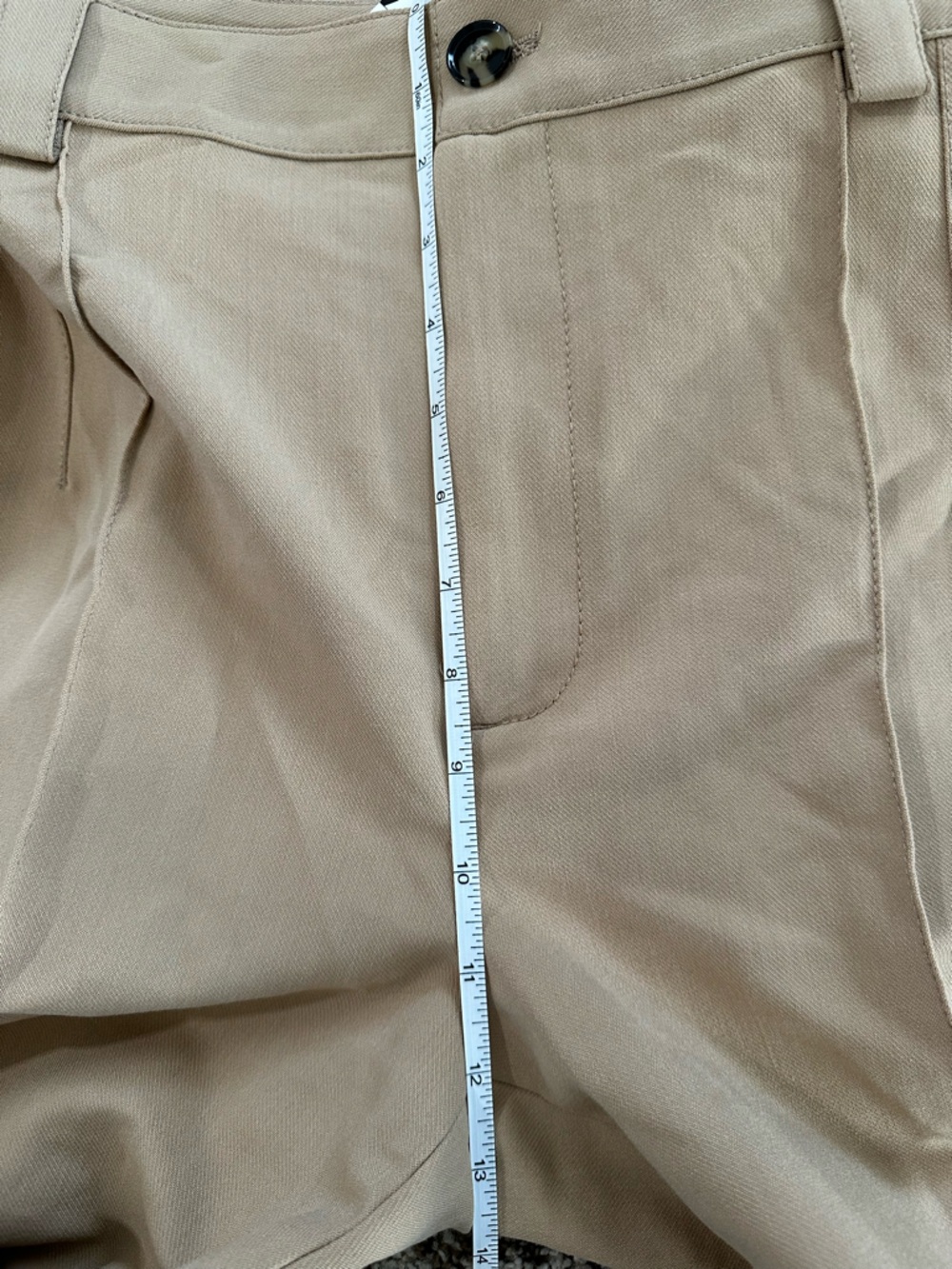 Zara Beige Straight Leg Trousers - Picture 7 of 8